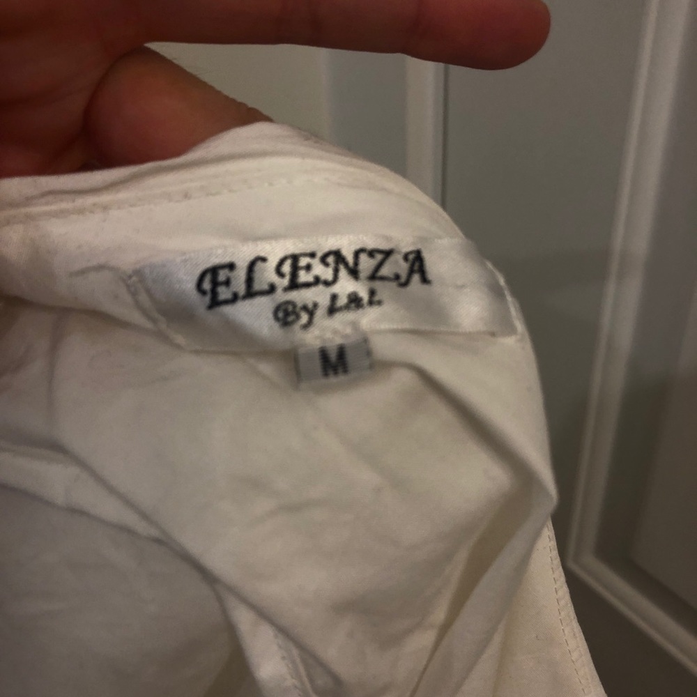 ASOS White Ruffle One Sleeve Dress - Picture 3 of 4